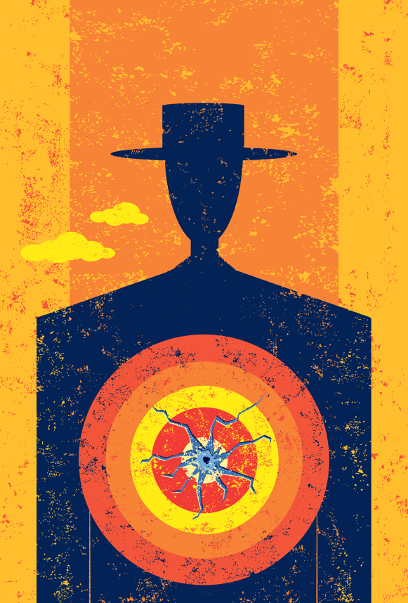 C shutterstock 530740600 man hoed schieten roos raak