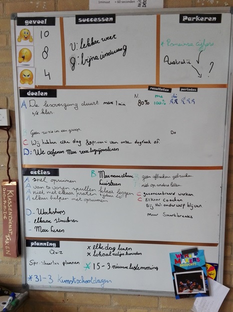 bord in de klas van groep 8