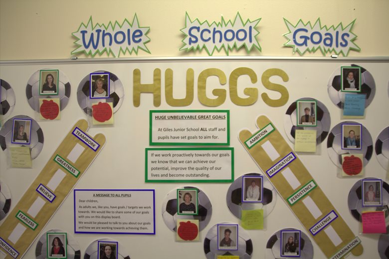 kinderen op de Giles Junior School