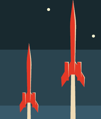 Drie raketten shutterstock