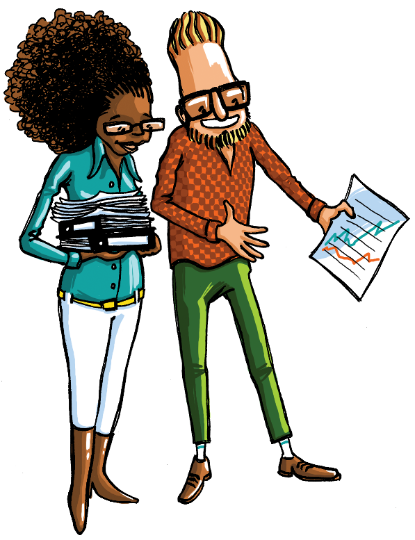 2 leraren overleggen