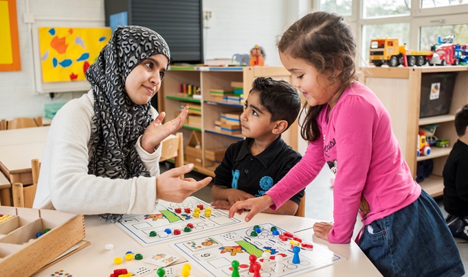 HTP juf en leerlingen po