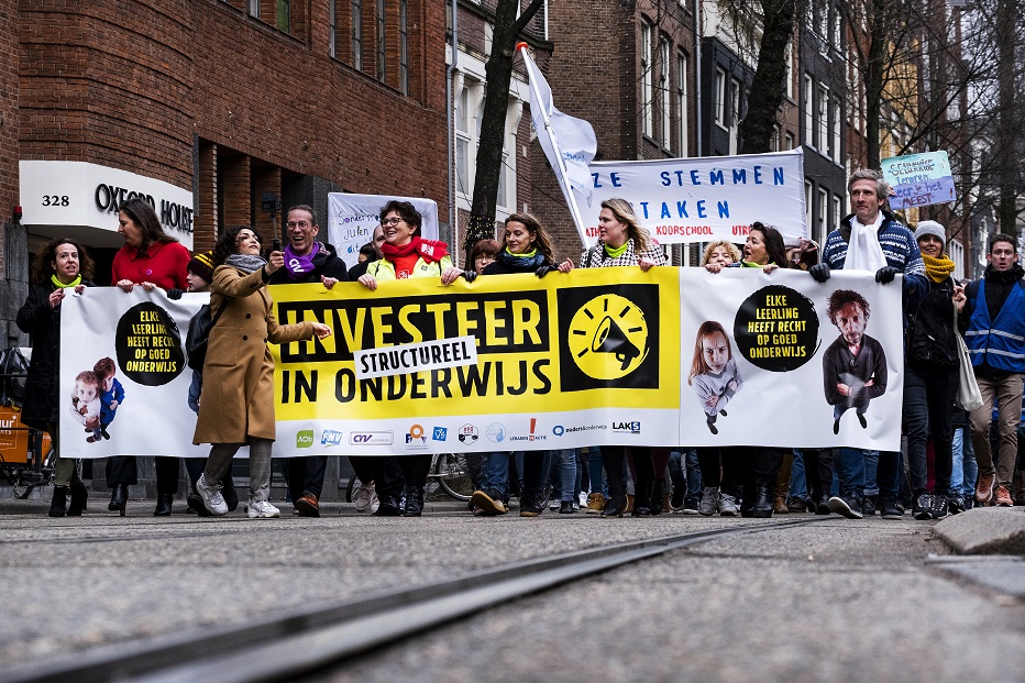 Demonstratie staking C ANP Ramon van Flymen