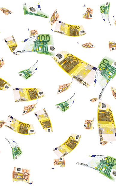 Geld strooisel banner