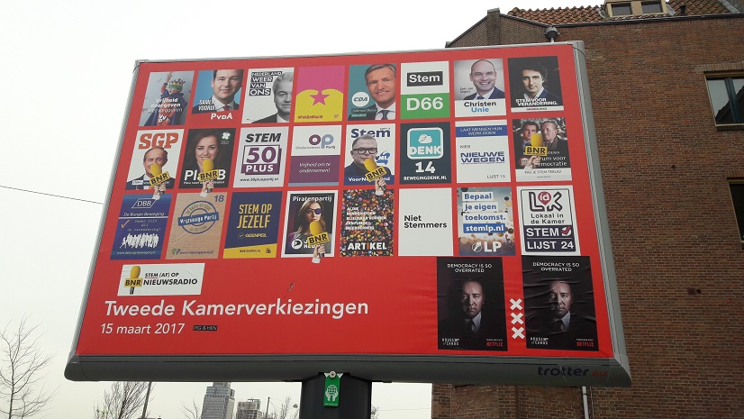 Verkiezingsposters verkleind