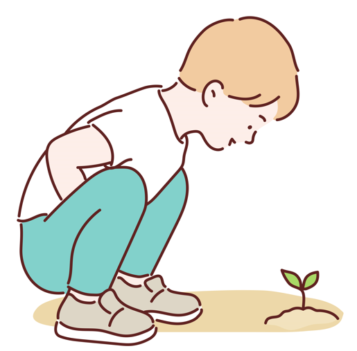 C 1418186171 natuur groeien bloeien zaaien observeren jongetje